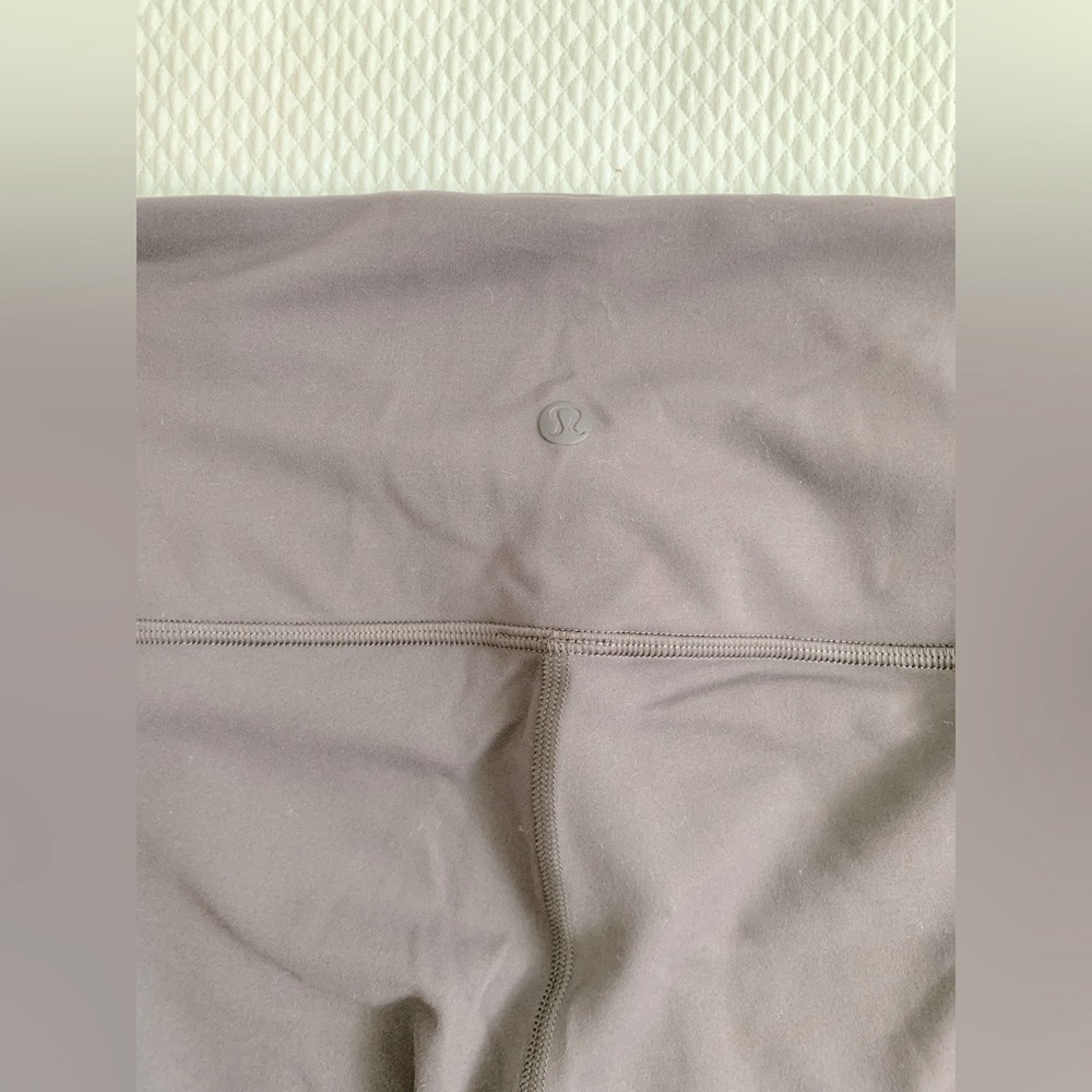 Lululemon leggings. Dark gray with waist control design. Size small.